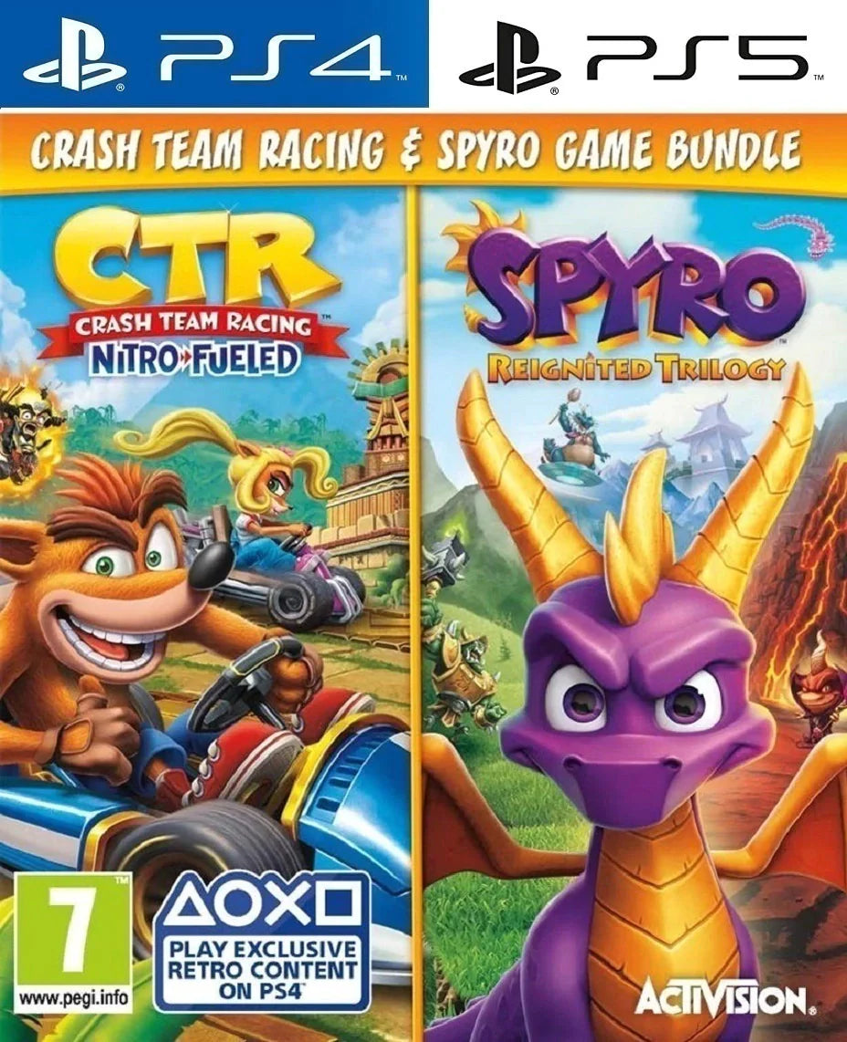 Crash Team Racing®: Nitro-Fueled™ + Spyro® Trilogy Bundle - PS4® | PS5®