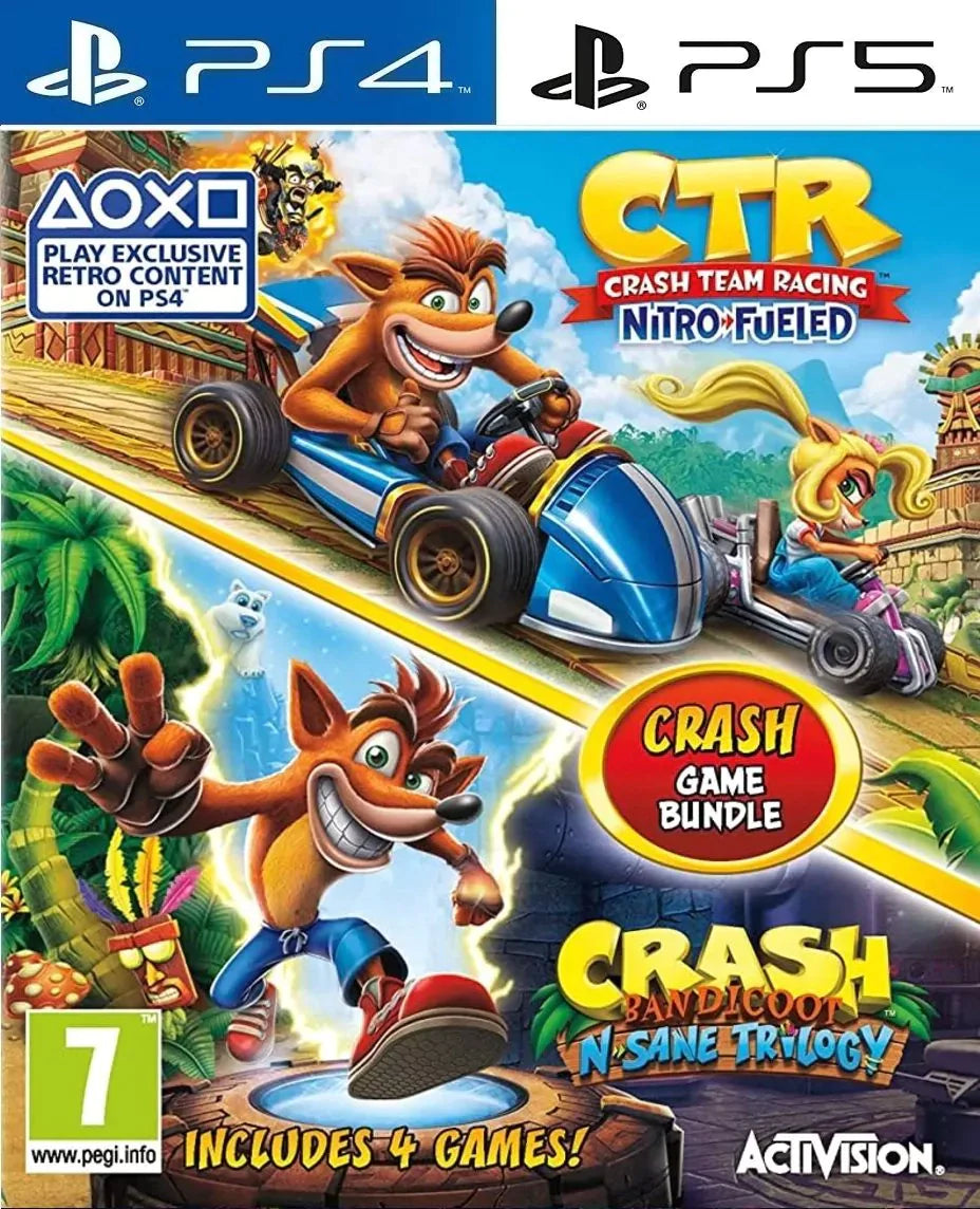 Crash Team Racing®: Nitro-Fueled™ + Crash Bandicoot® Trilogy Bundle™ - PS4® | PS5®