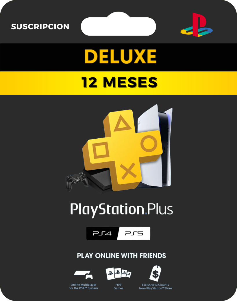 PS Plus Deluxe 12 Meses PS5