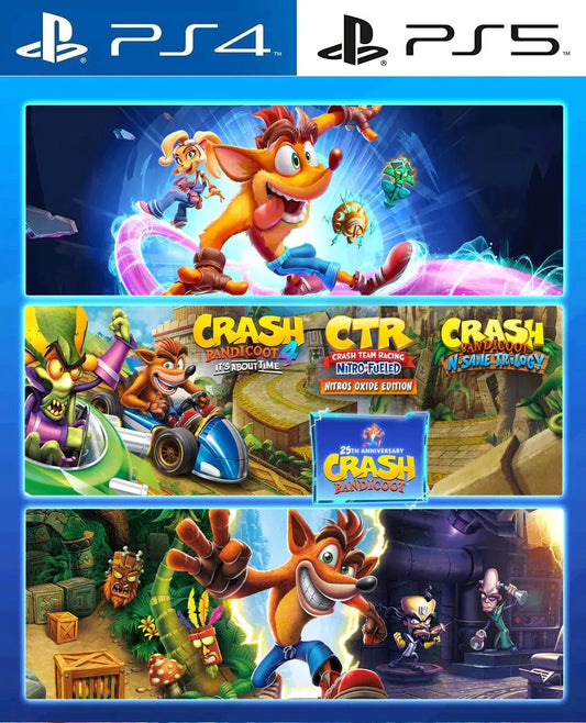 Crash Bandicoot® 4: It's About Time™ + N. Sane Trilogy™ + Nitro-Fueled™ Crashiversary Bundle™ - PS4® | PS5®