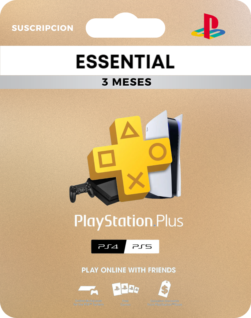 PlayStation® Plus - Esencial 3 Mes PS4