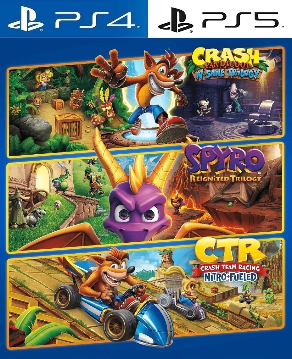 Crash Team Racing®: Nitro-Fueled™ + Crash™/Spyro® Trilogy Bundle - PS4® | PS5®